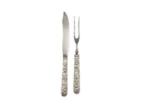 Sterling Repousse Kirk & Son Carving Set