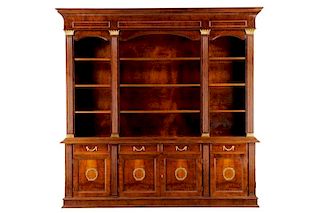 Monumental French Style Bibliotheque Cabinet