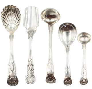 Mixed Lot of (5) Sterling Serving Spoons, 8 ozt