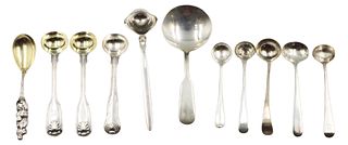 Lot of (11) Sterling Serving Spoons, 6.4 ozt