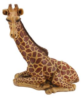 Composite Resting Giraffe Statue