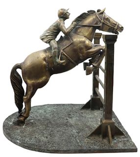 Maitland-Smith Bronze Jockey