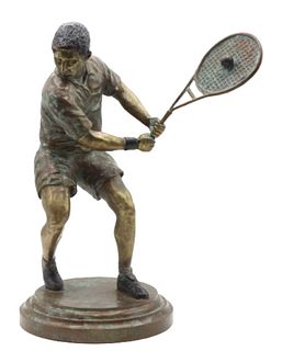 Maitland-Smith Bronze Tennis Player