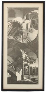 M.C. Escher Framed Print "Up and Down"