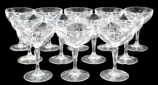 (12) Crystal Champagne Glasses