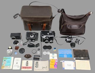 Collection of Film Cameras & Equipment