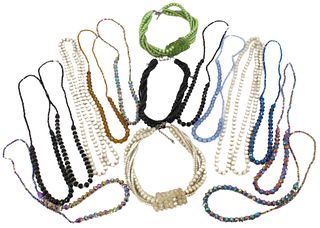 (15) Costume Beaded Colorful Necklaces