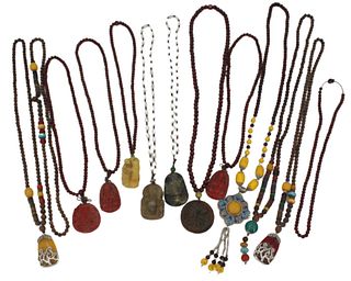 Group of 13 Chinese Necklaces