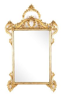 Italian Florentine Neoclassical Giltwood Mirror
