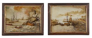 Collection of Dutch Verre Églomisé Paintings