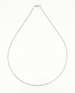 Platinum Spiga Chain Necklace