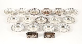 Sterling and Silver Plate Finger Bowls and Napkin Holders 