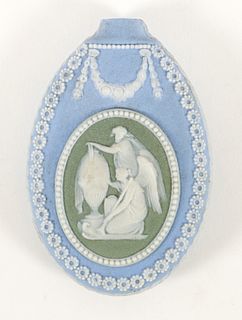 Tricolor Jasperware Scent Bottle with Classical Figures 