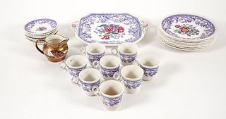 Group of Spode Mayflower Porcelain and Wedgwood 