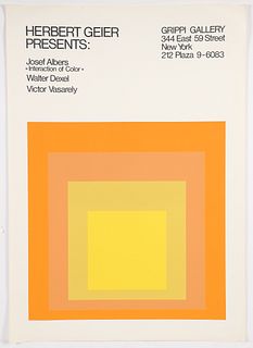 Josef Albers Large Homage to the Square Screenprint Poster