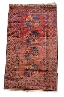 Hand Woven Persian Tribal Area Rug 3' 6" x 6' 7"