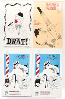 Group of Four Al Hirschfeld Lithograph Posters 