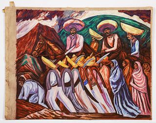 Attributed to Jose Clemente Orozco Zapatistas Pastel