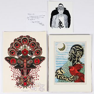 Group of Lithographs Early 21st Century Tattoo Artists 
