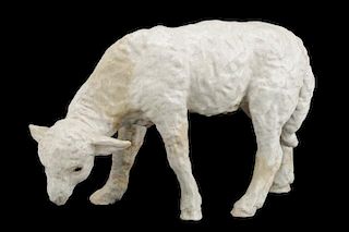 Large Redware Lamb, 19th Century
