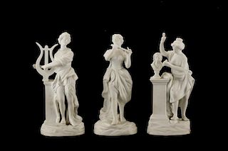 Collection of Bisque Porcelain, Manner of Sevres