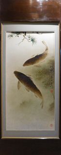 Lee Man Fong, Attributed: Two Carp