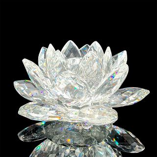 Swarovski Silver Crystal Candleholder, Waterlily 5084104