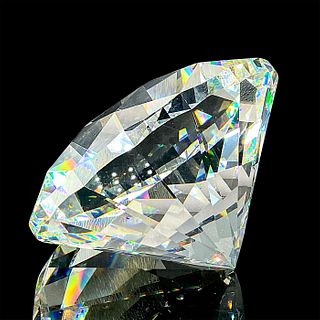 Swarovski Silver Crystal Diamond Cut Chaton Paperweight 7433