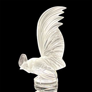 Lalique Satin Crystal Figurine, Coq Nain, Rooster
