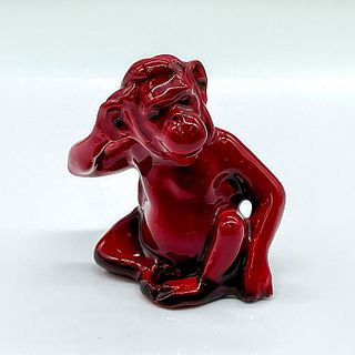 Royal Doulton Flambe Figurine, Monkey HN156