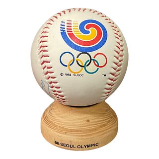 Signed Baseball by Joe Slusarski 1988 Olympics US Team