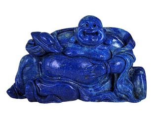 Chinese Lapis lazuli figure of a buddha