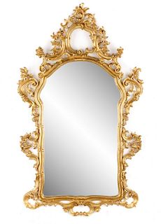 Continental Neoclassical Style Giltwood Mirror