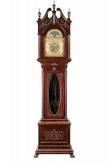 Mahogany Tall Case Clock w/German Movement
