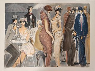 Isaac Maimon 'Paris' Serigraph, Signed & Numbered Ap, Publisher Coa