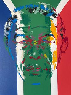 Leroy Neiman, President Nelson Mandela, Signed & Numbered Serigraph