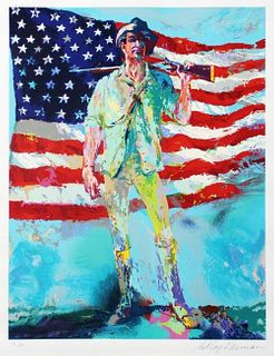 Leroy Neiman, The Minuteman, Signed & Numbered Serigraph