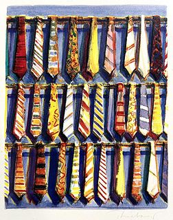 Wayne Thiebaud, Row Of Ties, 1977