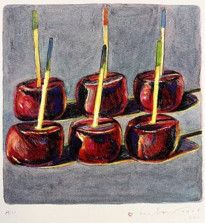 Wayne Thiebaud, Six Candied Apples, 1990