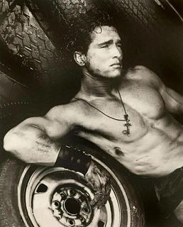 HERB RITTS, Fred With Tires II, Hollywood, 1984
