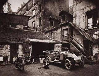 Eugene Atget, 1900 Automobile Garage Paris France