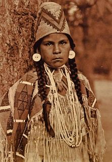 EDWARD CURTIS American Indian Maiden 1900