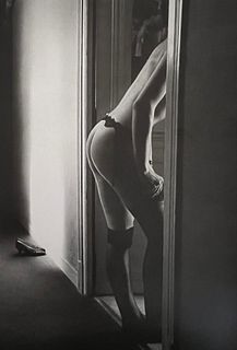 Jeanloup Sieff, Nude Woman In A Passage, Paris 1981