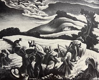 Thomas Hart Benton, Cradling Wheat, 1939
