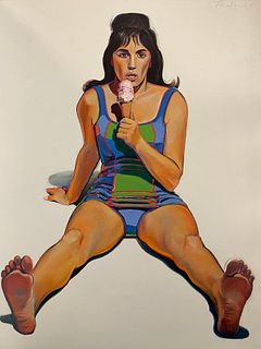 Wayne Thiebaud, Girl With Ice Cream Cone, 1963