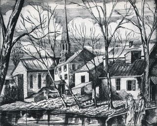 Emil Ganso, Bearsville, 1939, 10x7