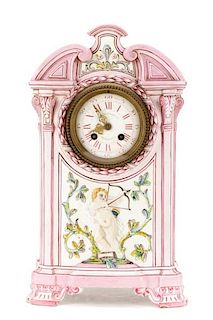 Gien Faience Japy Freres Clock, J.E. Caldwell
