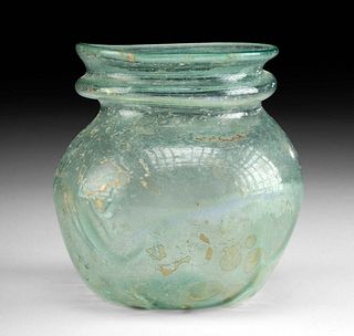 Museum-Exhibited Roman Glass Jar