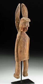 Early 20th C. Panamanian Kuna Wood Figure, Nuchu