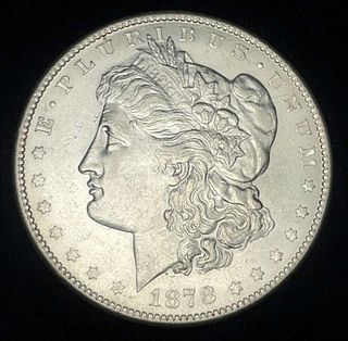 1878-S Morgan Silver Dollar AU55